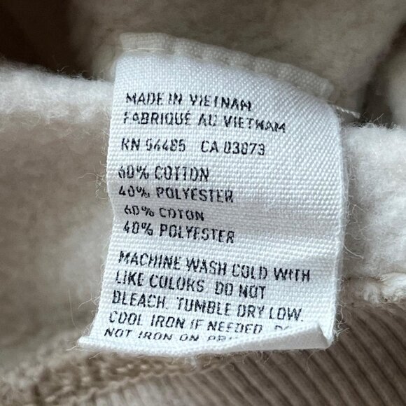 Vintage Inspired Beige/Cream American Eagle Hoodie 'LOVE' - Picture 5 of 5